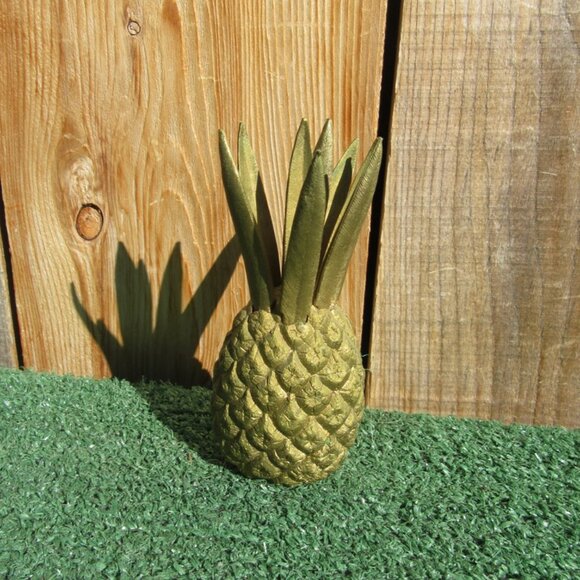 Vintage MCM Pineapple Cocktail Hors d'Oeuvres 8 Forks Hollywood Regency - Picture 2 of 6